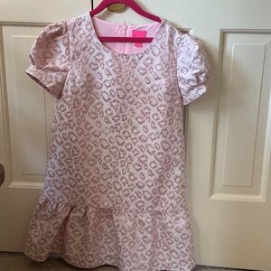 Lilly Pulitzer Pink Leopard Print Kids Formal Dress
